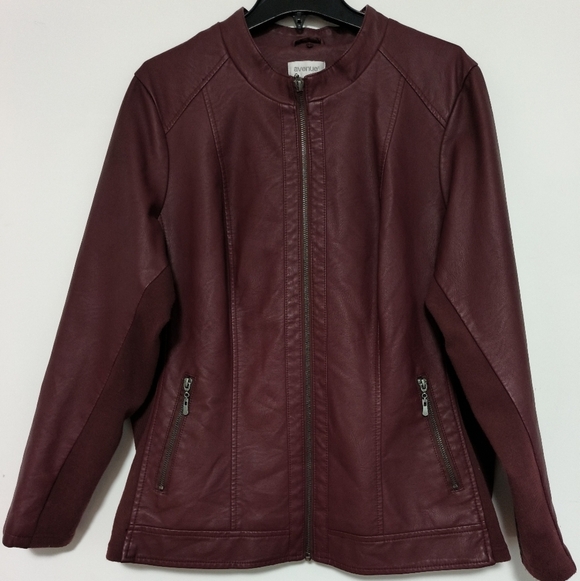 Avenue Faux Leather Jacket / Size 2X - Picture 4 of 10